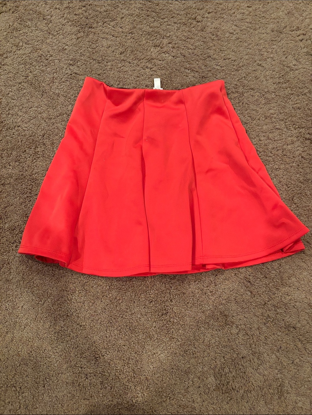 Bold Red Circle Skirt - Flared Mini Skater